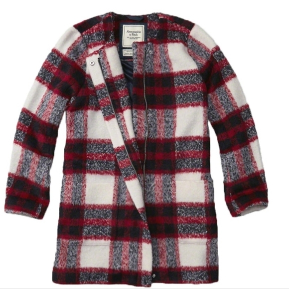 ⭐️ Host Pick ⭐️Abercrombie and Fitch | Wool Plaid Jacket - Picture 3 of 6